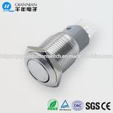 Qn16-F6 16mm Momentary|Latching Flat Head Pin Terminal Metal Push Button Switch